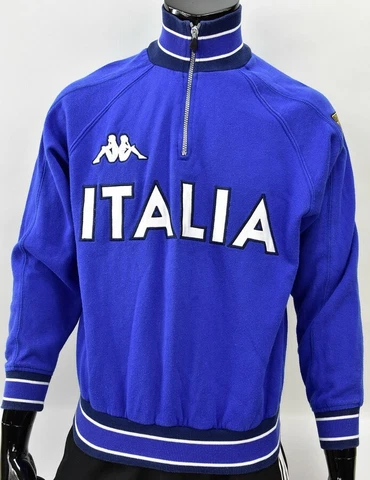 EURO 2000 Kappa ITALIA Pre-Match Italy Training Half Zip Sweatshirt SIZE S adult Cover