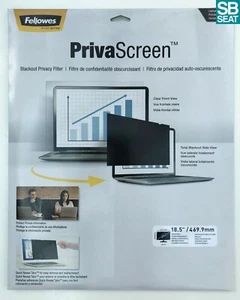 Fellowes 18.5" PrivaScreen Blackout Widescreen Privacy Filter Monitor Screen - Picture 1 of 4