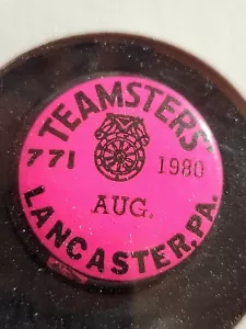 1980 Teamsters Local 771 Pin - Lancaster PA - Picture 1 of 3
