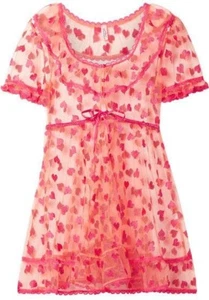 AGENT PROVOCATEUR GABBY HEART BABYDOLL SIZE LARGE 12-14 AP4 BNWT - Picture 1 of 3