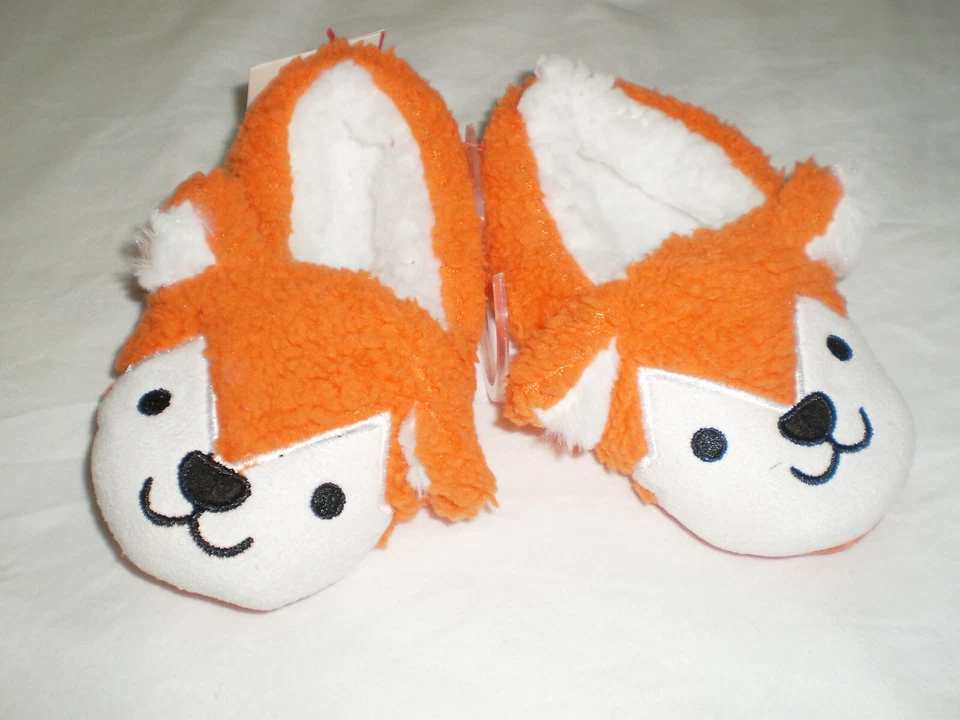 Toddler Fox Fuzzy Slippers Cat & Jack Orange Size 12-24 MONTHS NEW - Image 1 of 1