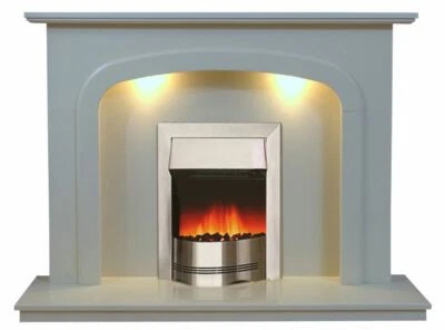 New Marble Fireplace Carlton Surround In White or Beige Marble & Free Delivery - Image 1 of 3