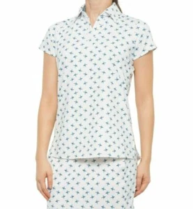 Belyn Key golf women polo shirt jersey TSS0113-DFY Cap Sleeve sz XXS $80 - Picture 1 of 12