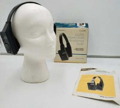 Walkman Realistic 12-125 Stereo Mate AM/FM Radio Portable Headset Headband - Image 1 of 4