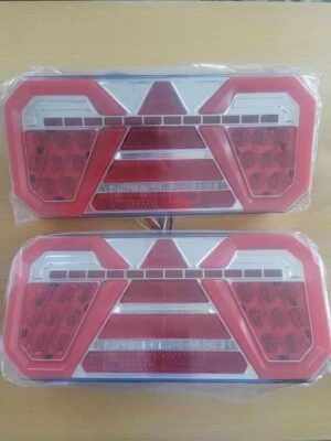 LED Rückleuchten Anhänger Set 12/24V, 7 Funktion Rücklicht PKW Traktor Wohnwagen - Bild 1 von 4