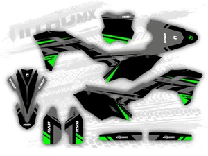Graphics Kit fits Kawasaki KX 250F KXF 250 KX250F 2017 2018 2019 2020 FLUO/NEON - Picture 1 of 1