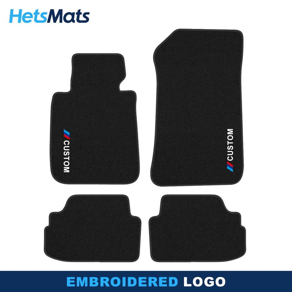 Alfombrillas alfombrillas coche terciopelo negro calidad para BMW Serie 1 E88 2008-2014 Foto 1 de 4