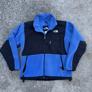 Vintage North Face Denali Jacket Women Small Blue Full Zip Fleece Hiking Outdoor - Picture 1 of 4