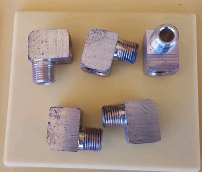 (5) PH 2202P 2-2, Brass 90° Street Elbow Female 1/8"NPT to Male 1/8" NPT, NOS - Image 1 of 4