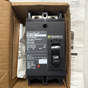 INTERRUPTOR DE CIRCUITO CUADRADO D QBL22200 2 POLOS 200AMP 240V Power Pact - Imagen 1 de 8
