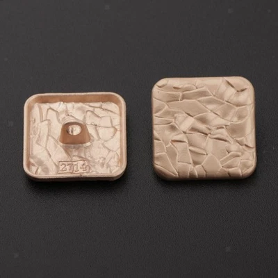 10x Shaft Buttons Square Shaft Metal Button, Special Shape - Image 1 of 4