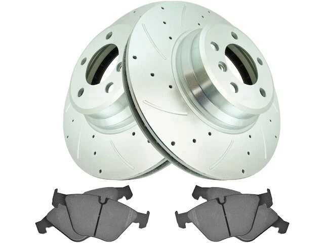 Kit de pastillas de freno delanteras y rotor para BMW 745Li 2003 2004 QZ181TG 2002-2005 Foto 1 de 1