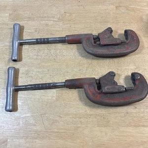 Lot Of 2 RIGID 2A Heavy Duty No. 1-2 Pipe Cutter Tool 1/8 in To 2” - Picture 1 of 12