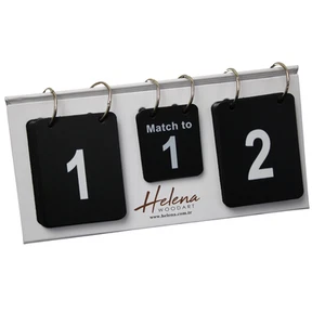 White Backgammon Scoreboard with Silver Coils - Picture 1 of 4