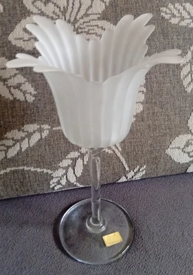 Großes 30cm Joska Silberberg Kristallglas - Handarbeit - mundgeblasene Prunkvase - Bild 1 von 4