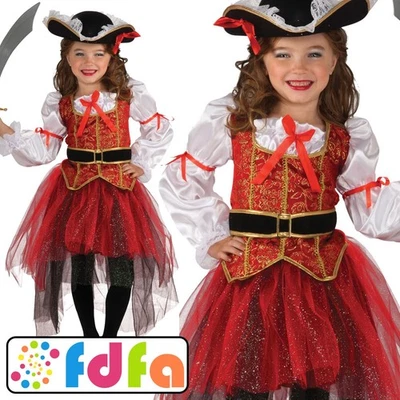 Rubies Pirate Princess of the Seas Girls Fancy Dress Costume