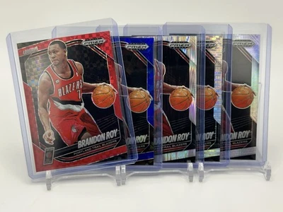 2024-25 BRANDON ROY PRIZM BLACK RED POWER /75 BLUE ICE SKEWED PRIZM #300 LEGENDS - Image 1 of 4