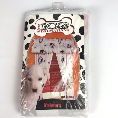 NUEVO Vintage Disney 101 102 DÁLMATAS Cenefa Ventana Punto Caliente Cortina 84" x 15" Foto 1 de 4