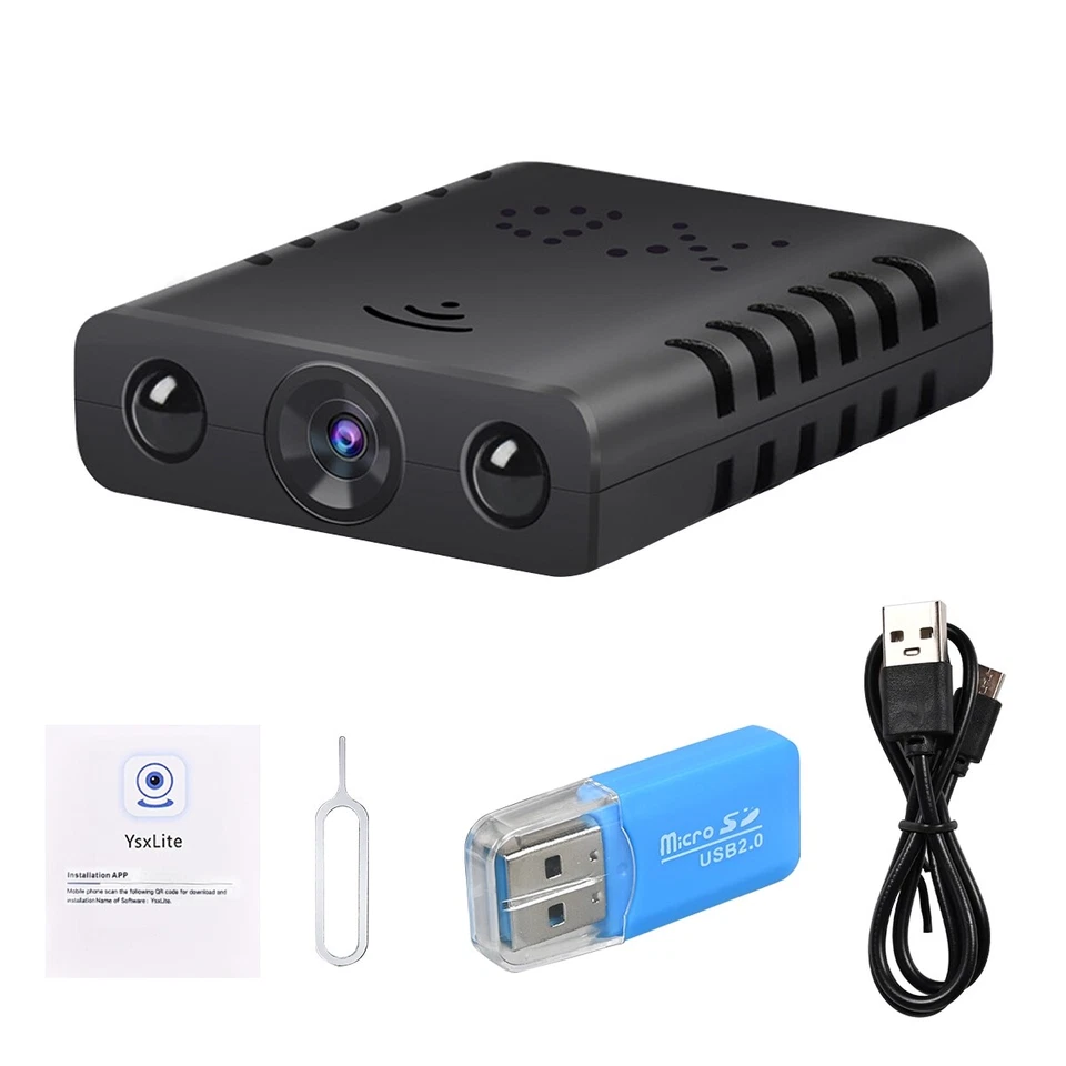 Mini IP Kamera 1080P HD 4K Camera Außen Überwachungskamera IR Cam Nachtsicht DE - Bild 1 von 4