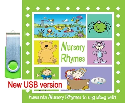 Kids Nursery Rhymes USB memory stick 30 children's kids songs MP3 format *NEW*