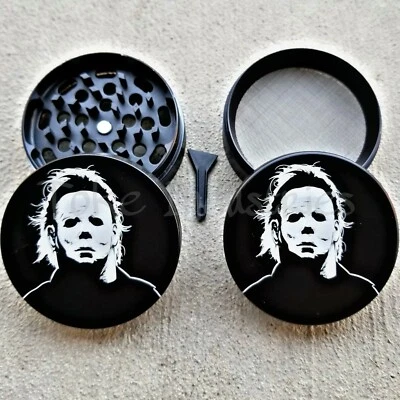 TOKE INDUSTRIES Michael Myers Halloween Horror Serial Killer Grinder For Cooking Herb Spices 2.5