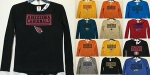 New NFL GIRLS Light Sweatshirt Kids Football Shirts Team Color - Choose One - Picture 1 of 67