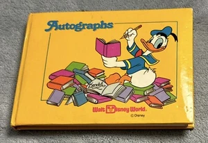 Vintage Walt Disney World Official Autograph Book Signed 80's Tiger Goofy Signed - Picture 1 of 9