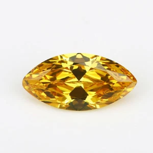 100 piezas gemas de circonia cúbica marquesa amarilla dorada AAAAA sueltas de 1,5x3 ~ 10x20 mm - Imagen 1 de 5