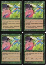 MTG: FROG TONGUE Tempest COMMON; played, Excellent condition x4