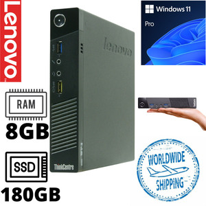 Lenovo ThinkCentre M93P mini-PC i5 4th Gen 8GB RAM 180GB SSD 3 Mnths Wnty W11P
