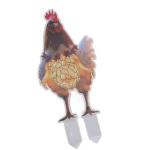Acrylic Chicken Ground Insert Christmas Double Decoration DCJ008 - Photo 1 sur 12