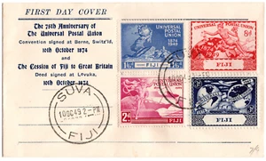 Fiji 1949 Illustration UPU FDC - Picture 1 of 1