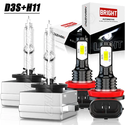 Faro HID haz alto/bajo para Lincoln MKS 2009 2010-2016 + bombillas antiniebla LED Foto 1 de 4