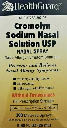 HealthGuard Cromolyn Sodium Nasal Solution Spray - 0.88oz