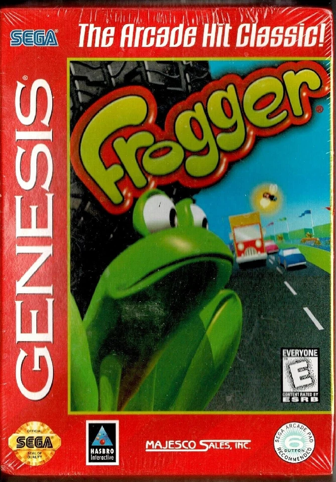 Frogger Sega Genesis New Classic Frog Jumping  A Classic Arcade Game - Image 1 of 4