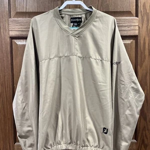 Footjoy Men’s Khaki Pullover Sz Lg Great Condition - Picture 1 of 19