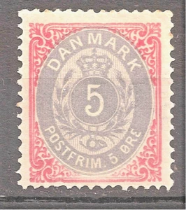 Dinamarca Sc# 27 Nelieson Pg 1547 MH Cat Val $100 gtc19 - Imagen 1 de 5
