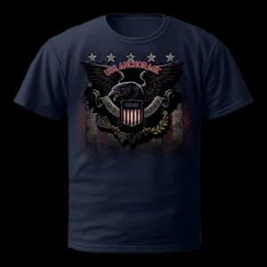 Camisa USS Anchorage - Camisa Cuervo Azul Marino - Ropa de Veterano USN - Regalo Militar USN - Imagen 1 de 2
