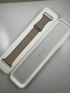 Original Apple Watch série 10 9 8 boucle cuir 42 mm 44 mm 45 mm 46 mm 49 mm pierre M - Photo 1 sur 11