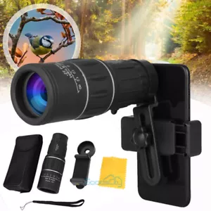 16X52 Monocular Zoom Dual Focus Rubber Armored Telescope for Hunting / Camping - Picture 1 of 17