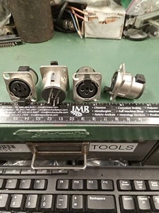 Neutrik Panel/PC CONNECTOR XLR 3 PIN FEMALE MOUNT Audio/DMX lot of 4 - Picture 1 of 6