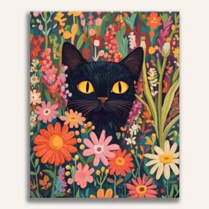 Blicke Katze großer Premium Fotodruck 11"x14" Wandkunst - Bild 1 von 1