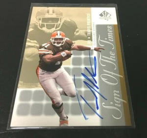 TRAVIS PRENTICE AUTOGRAPH 2000 UPPER DECK SP AUTHENTIC Miami Oh Cleveland Browns - Picture 1 of 2