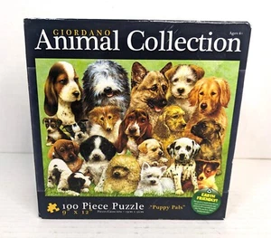 Animal Collection by Greg Giordano Puppy Pals 100 Piece Jigsaw Puzzle 9" X 12" - Picture 1 of 8