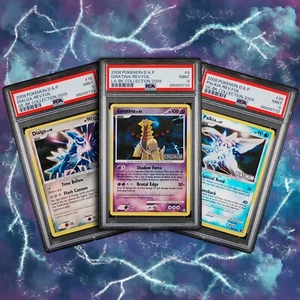 PSA 9 Giratina Dialga & Palkia Burger King Reverse Platinum Stamp 3 Card Lot!