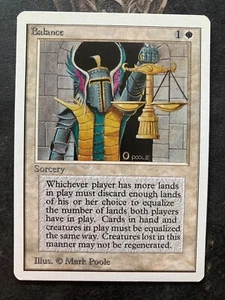 *** UNLIMITED Balance*** NM-Mint Gradable! - Beauty! - Vintage MtG Magic - Picture 1 of 2