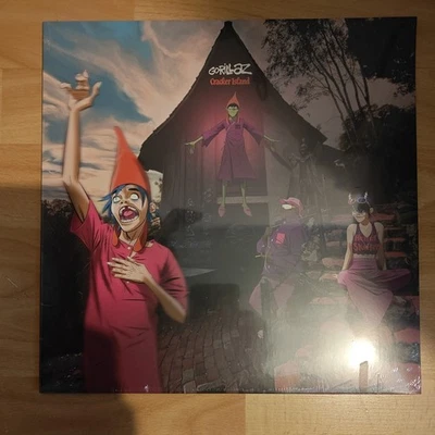 Gorillaz Cracker Island PLUM RED FACTORY SEALED vinyl LP  **ref images  - Image 1 of 3