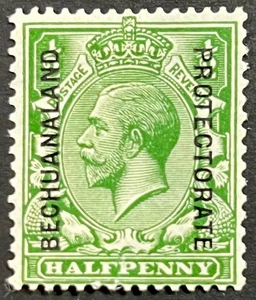 Bechuanaland, King George V with Overprint, Half Penny, Scott 83, MLH, F-VF - Picture 1 of 2