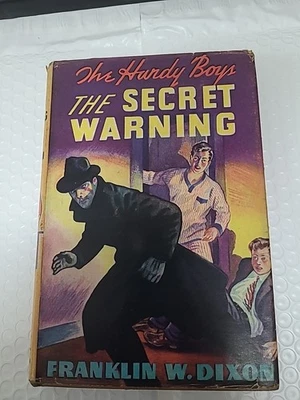 Hardy Boys The Secret Warning, Book 17, 1938, HB DJ, by Frank W Dixon. - Image 1 of 4