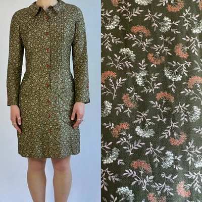 Rare Vintage 70s Cacharel Printed Cotton Mini Dress S - Image 1 of 4